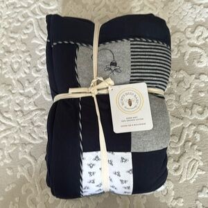 Burts Bees super soft 100% organic cotton patchwork comforter (toddler size)